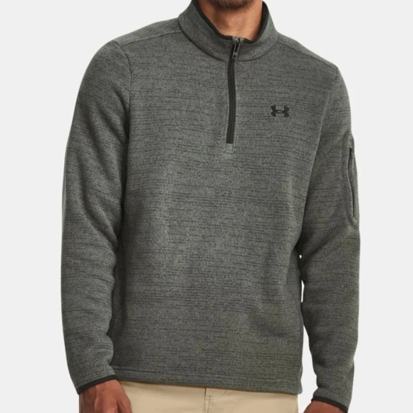 Under Armour Other - Under Armour Gray Quarter-Zip Pullover Coldgear Loose. Sz Small